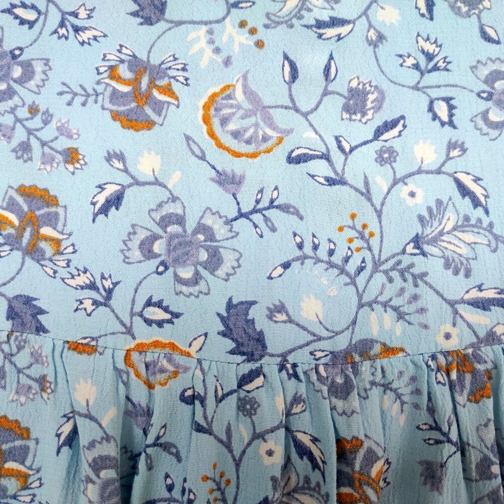 New a.n.a Sleeveless Floral A-Line Dress Blue Floral US Size XL, XXL - Picture 2 of 2